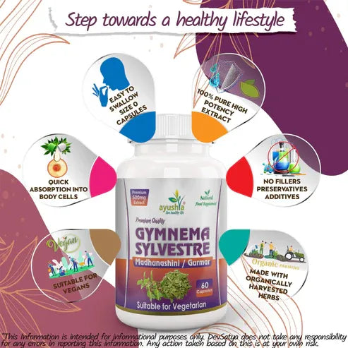Aaponminimarket Gymnema Sylvestre (Madhunaashini) Capsule