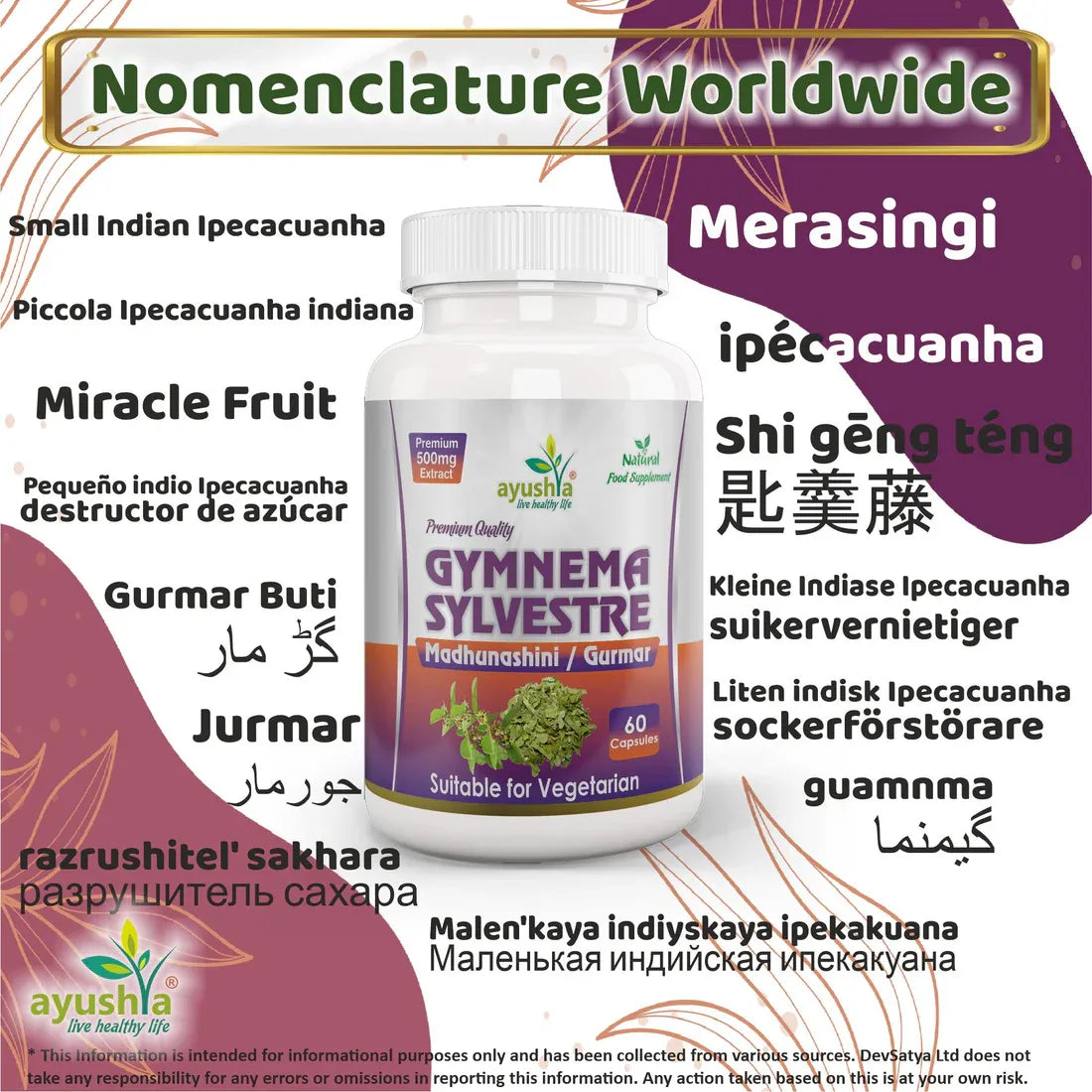 Aaponminimarket Gymnema Sylvestre (Madhunaashini) Capsule