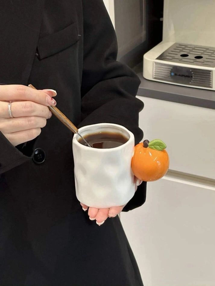 Aaponminimarket Handmade Cute Fruit Ceramic Coffee Mug