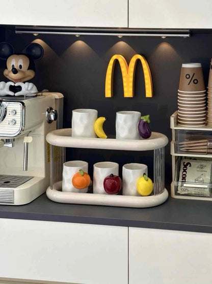 Aaponminimarket Handmade Cute Fruit Ceramic Coffee Mug