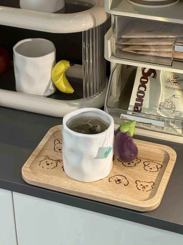 Aaponminimarket Handmade Cute Fruit Ceramic Coffee Mug