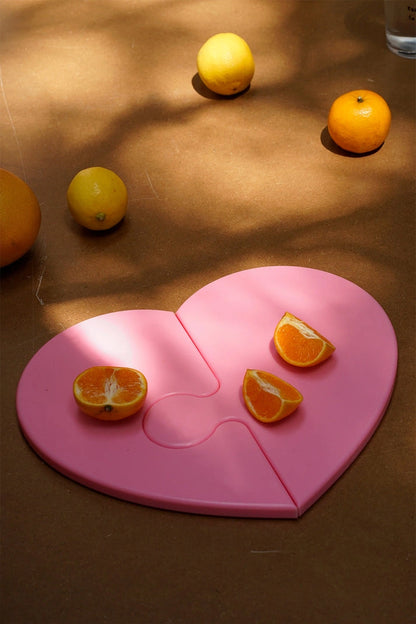 Aaponminimarket Heart-Shaped Puzzle Cutting Board