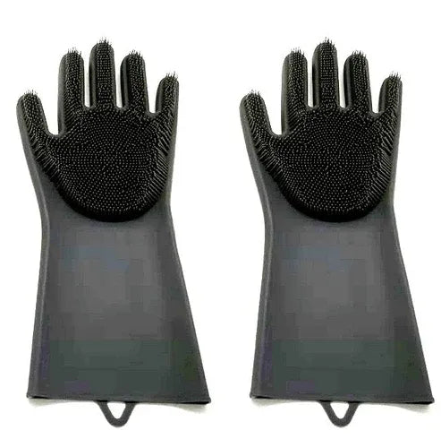 Aaponminimarket Heat-Resistant Silicone Kitchen Gloves