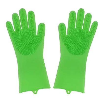 Aaponminimarket Heat-Resistant Silicone Kitchen Gloves