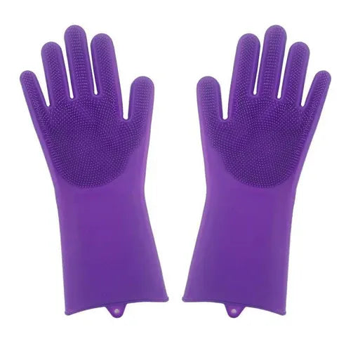 Aaponminimarket Heat-Resistant Silicone Kitchen Gloves