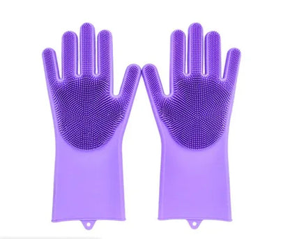 Aaponminimarket Heat-Resistant Silicone Kitchen Gloves