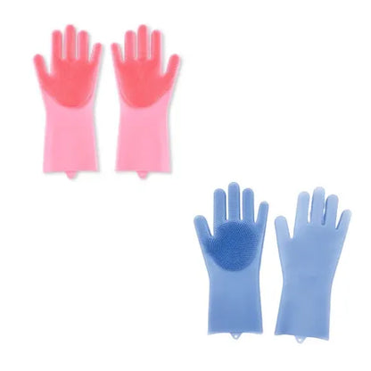 Aaponminimarket Heat-Resistant Silicone Kitchen Gloves