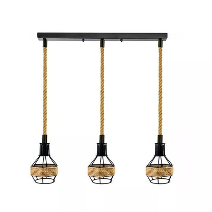 Aaponminimarket Hemp Pendant Table Light