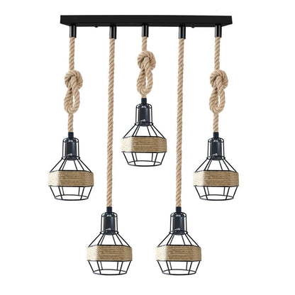 Aaponminimarket Hemp Pendant Table Light