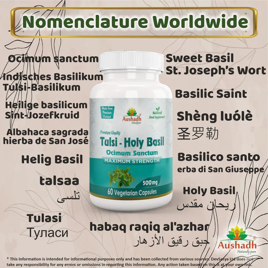 Aaponminimarket Holy Basil (Tulsi) Capsule