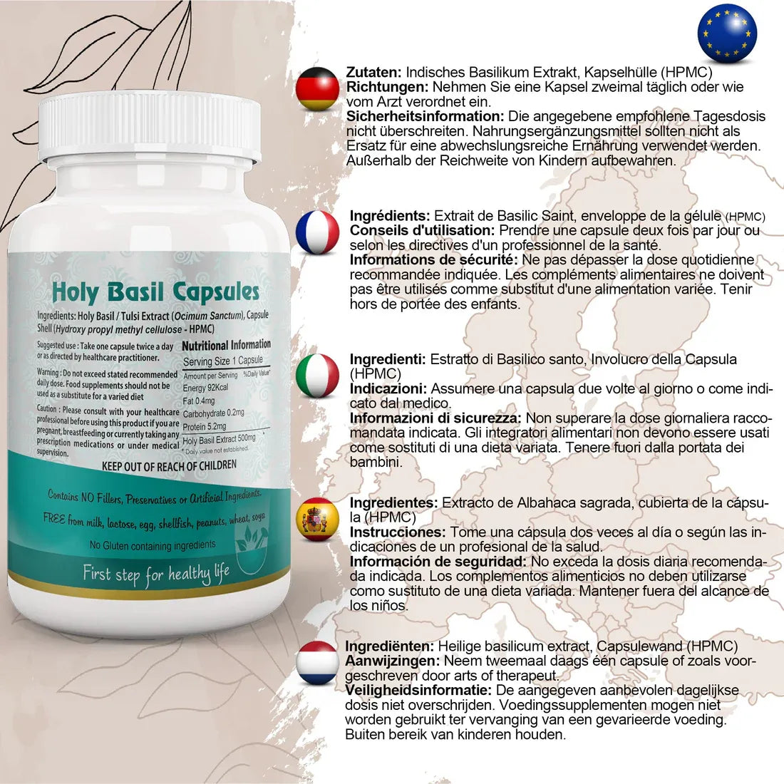 Aaponminimarket Holy Basil (Tulsi) Capsule