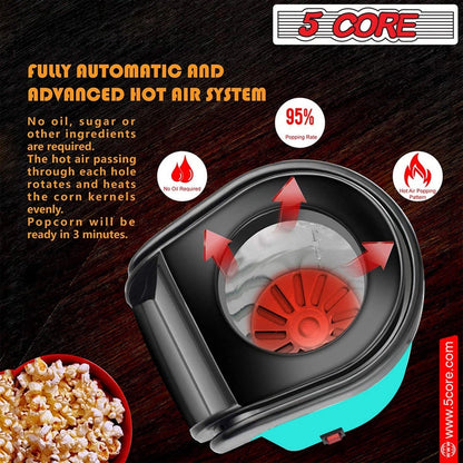Aaponminimarket Hot Air Popcorn Machine