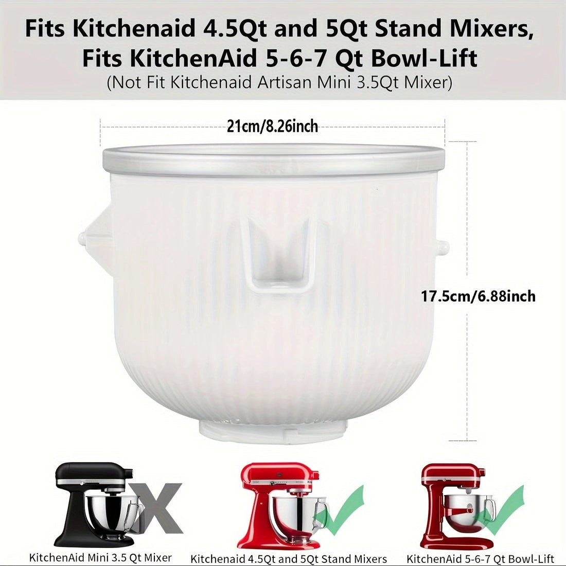 Aaponminimarket Ice Cream Attachment with Stand Mixers