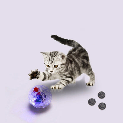Aaponminimarket Illuminating Cat Toy Ball for Feline Playtime