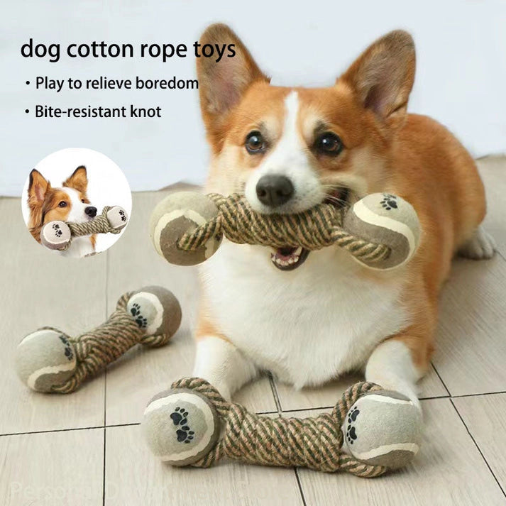 Aaponminimarket Interactive Cotton-Poly Tug Toy
