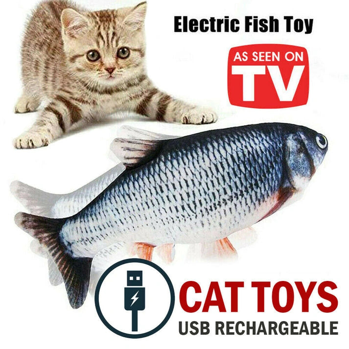 Aaponminimarket Interactive Electric Fish Cat Toy