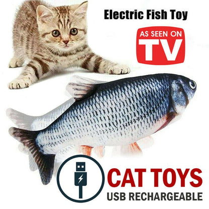 Aaponminimarket Interactive Electric Fish Cat Toy