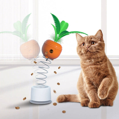 Aaponminimarket Interactive Food-Dispensing Cat Toy for Mental Stimulation