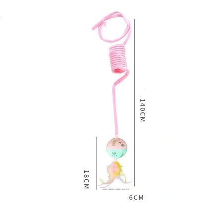 Aaponminimarket Interactive Rabbit Hair Ball Cat Toy