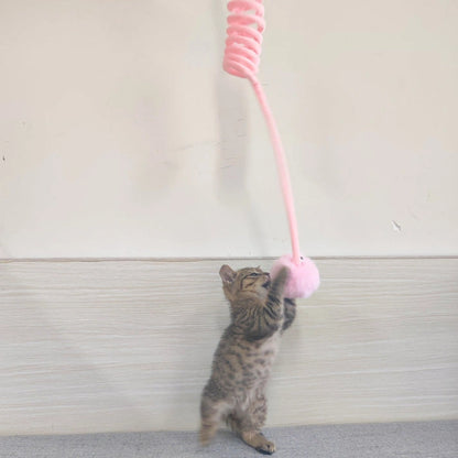 Aaponminimarket Interactive Rabbit Hair Ball Cat Toy