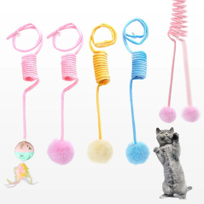 Aaponminimarket Interactive Rabbit Hair Ball Cat Toy