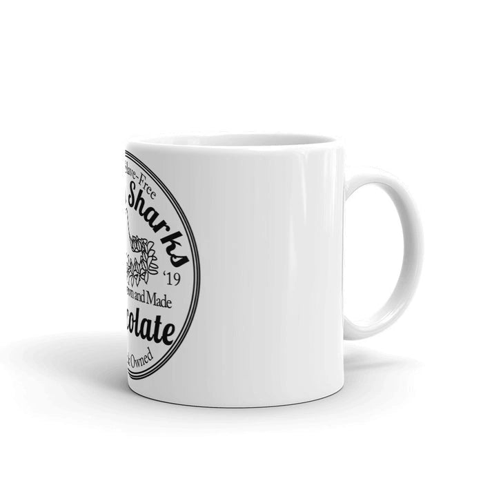 Aaponminimarket Island Sharks White Glossy Mug