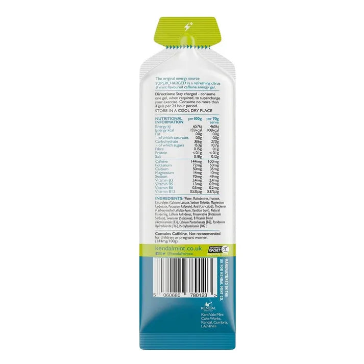 Aaponminimarket KMC NRG GEL+ Citrus & Mint Caffeine