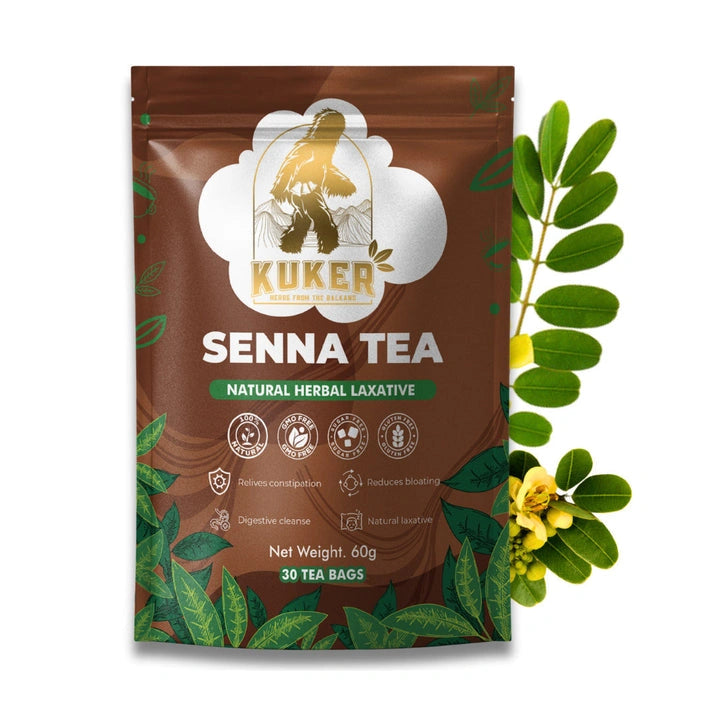 Aaponminimarket KUKER® Senna Tea Bags – 30 Natural Herbal Senna Tea Bags | Traditional Detox Herbal Tea 50g