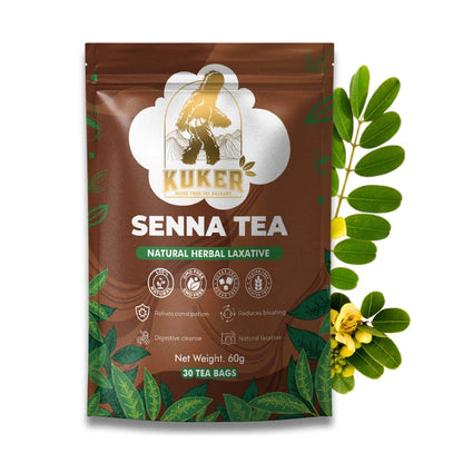 Aaponminimarket KUKER® Senna Tea Bags – 30 Natural Herbal Senna Tea Bags | Traditional Detox Herbal Tea 50g