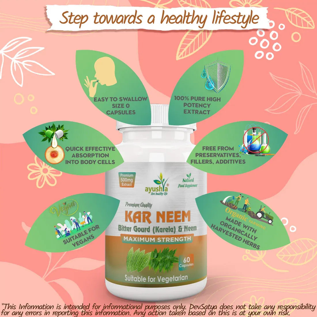 Aaponminimarket KarNeem (Karela Neem) Capsule