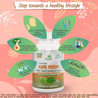 Aaponminimarket KarNeem (Karela Neem) Capsule