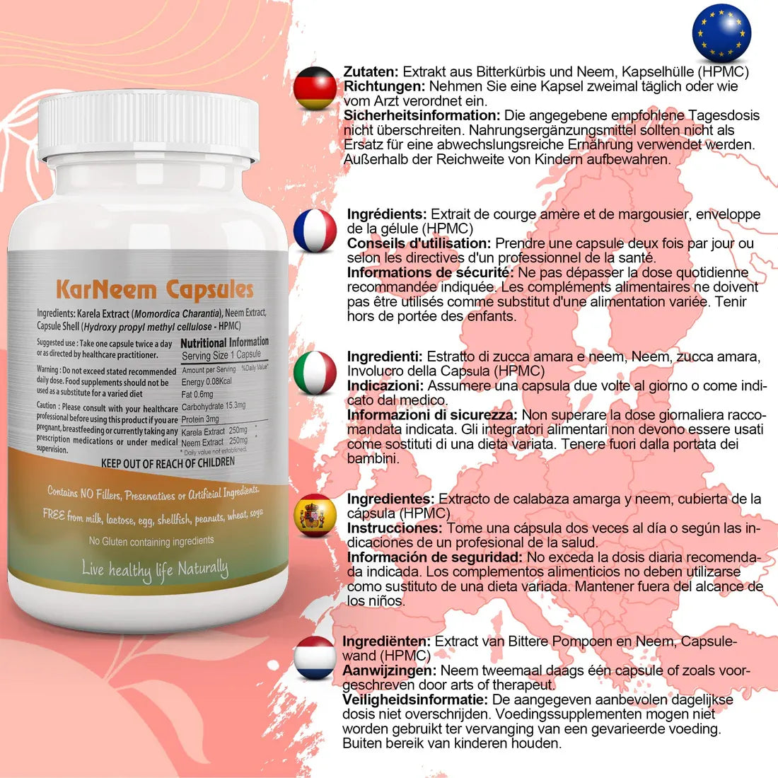 Aaponminimarket KarNeem (Karela Neem) Capsule