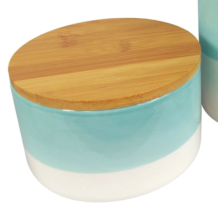 Aaponminimarket Kitchen Storage Jars Canisters with Ceramic Lids (3pc)