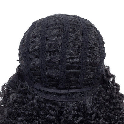 Aaponminimarket Korean Silk Gradient Long Curly Hair Wig