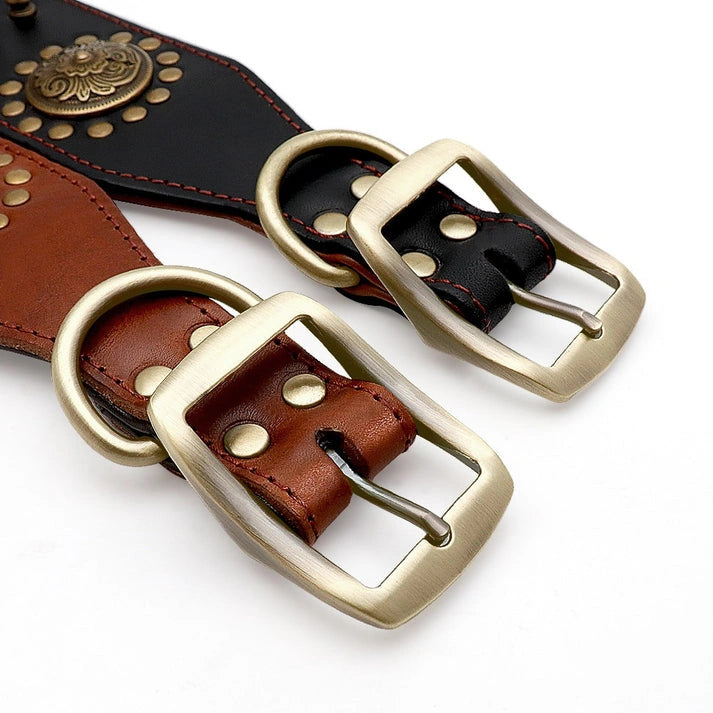 Aaponminimarket Leather Dog Collars
