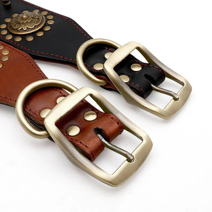 Aaponminimarket Leather Dog Collars