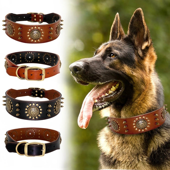 Aaponminimarket Leather Dog Collars