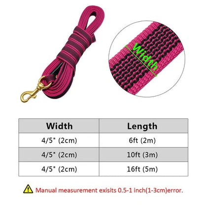 Aaponminimarket Long Dog Leash Nylon Non-Slip Dog Tracking Lead