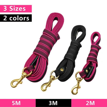 Aaponminimarket Long Dog Leash Nylon Non-Slip Dog Tracking Lead