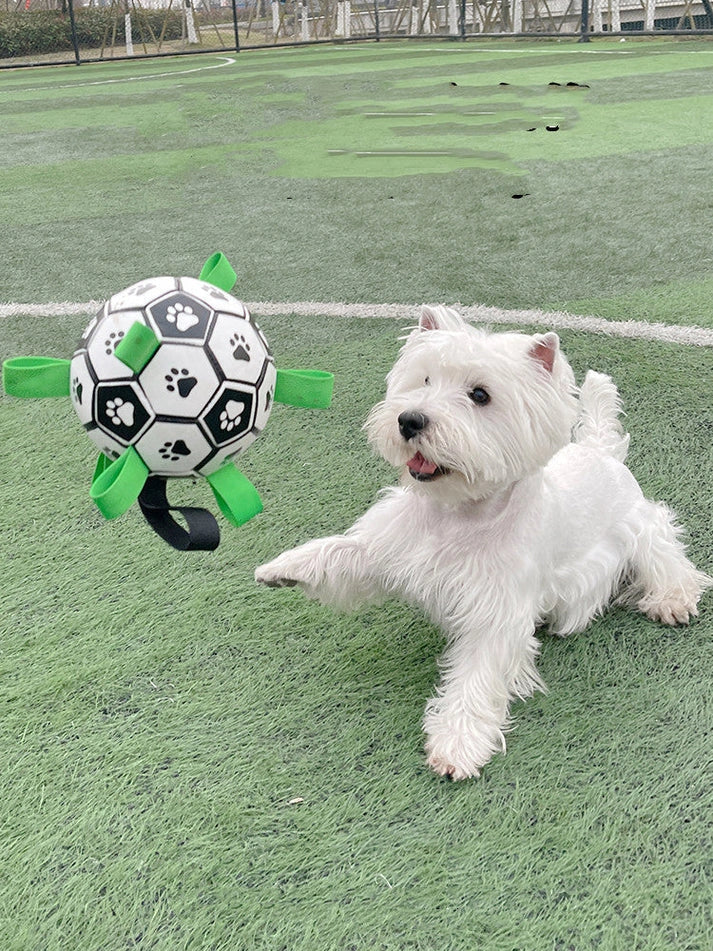 Aaponminimarket Lovely Paw Football Dog Toy