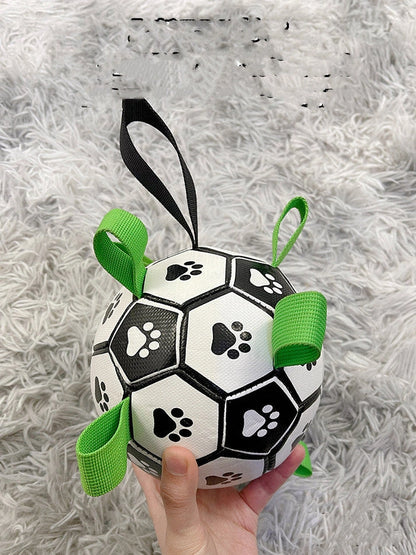Aaponminimarket Lovely Paw Football Dog Toy