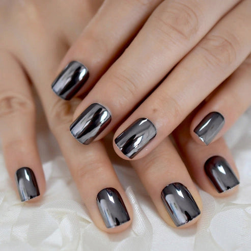 Aaponminimarket Metal False Nails for Women