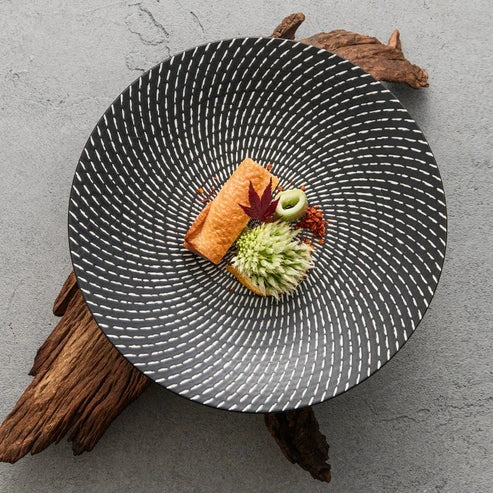 Aaponminimarket Meteor Shower Ceramic Plate