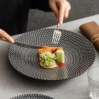 Aaponminimarket Meteor Shower Ceramic Plate