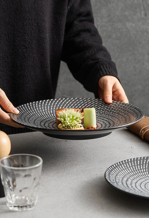 Aaponminimarket Meteor Shower Ceramic Plate