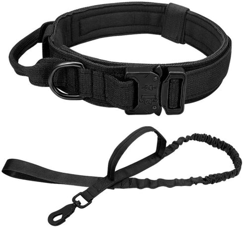 Aaponminimarket Military Tactical Dog Collar & Leash