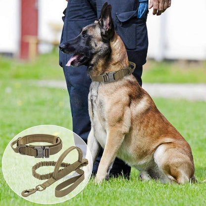 Aaponminimarket Military Tactical Dog Collar & Leash