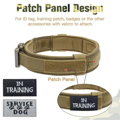 Aaponminimarket Military Tactical Dog Collar & Leash