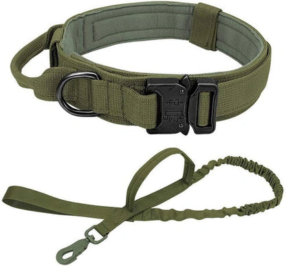 Aaponminimarket Military Tactical Dog Collar & Leash