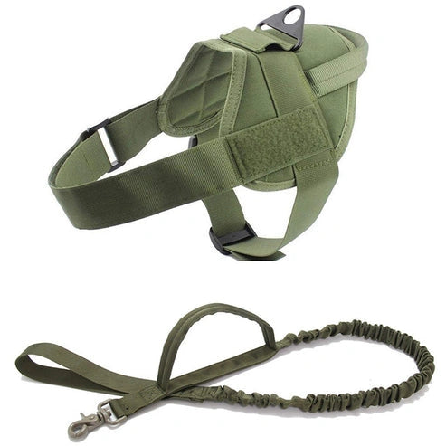Aaponminimarket Military Tactical Dog Harness Patrol K9 Working Pet